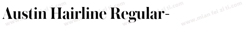 Austin Hairline Regular字体转换